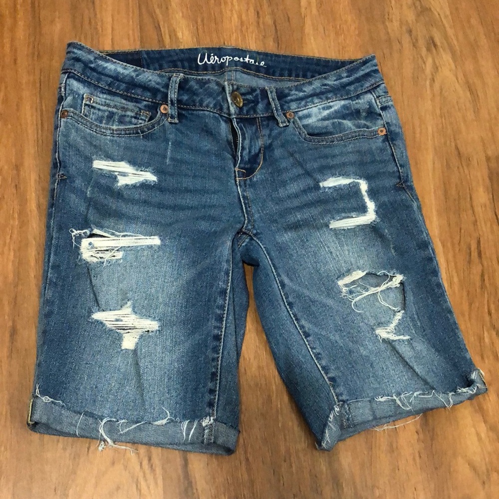 Denim Bermuda Shorts***